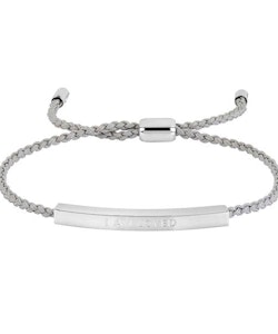 ‘I Am Loved’ Reminder Rope Bracelet Silver