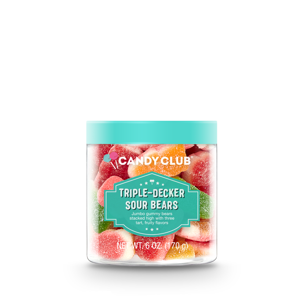 Candy Club -  Triple-Decker Candy Sour Gummy Bears