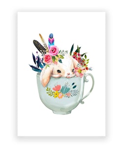 Occasions Greeting Card - Rabbit in a Teacup