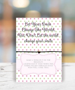 Occasions Wish String - "Let your smile change the world "
