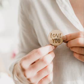 Jodie Gaul & Co - Love You Valentine’s Day Badge Token