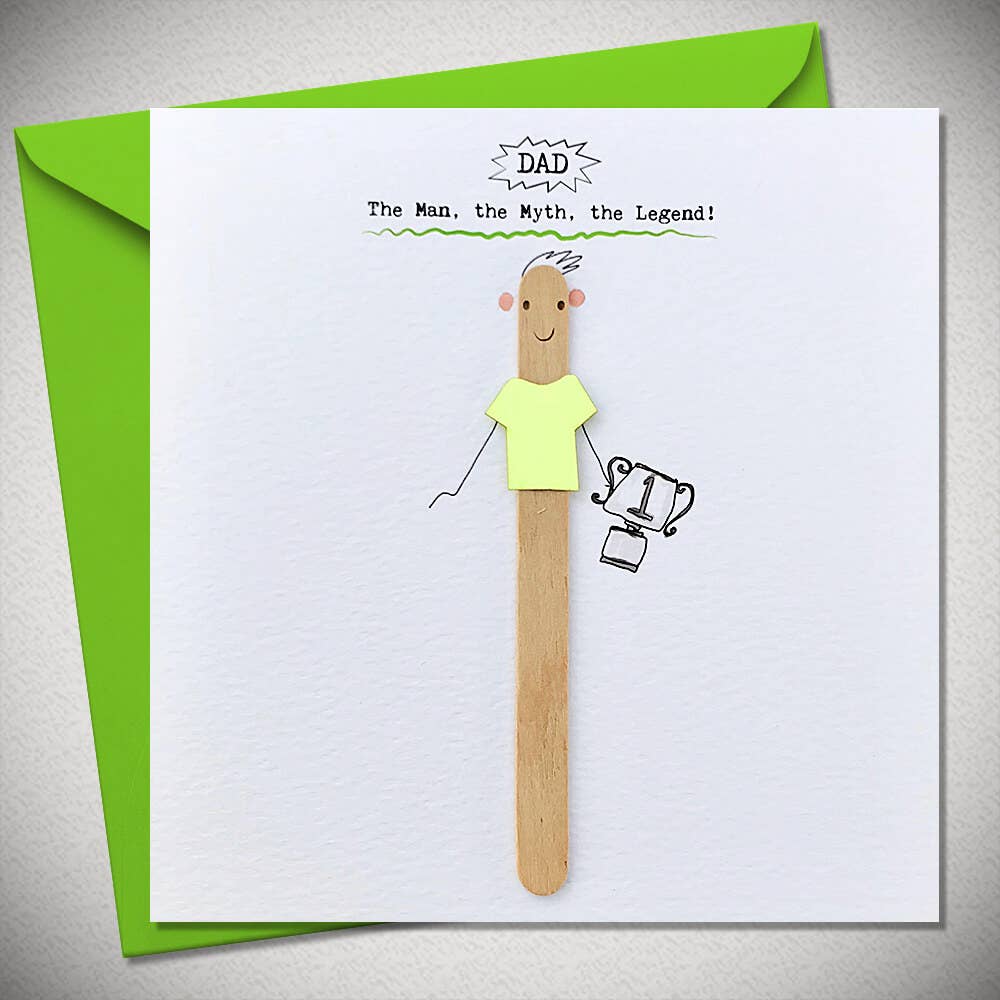 Bexy Boo Greeting Card - "DAD - the Man, the Myth, the Legend"