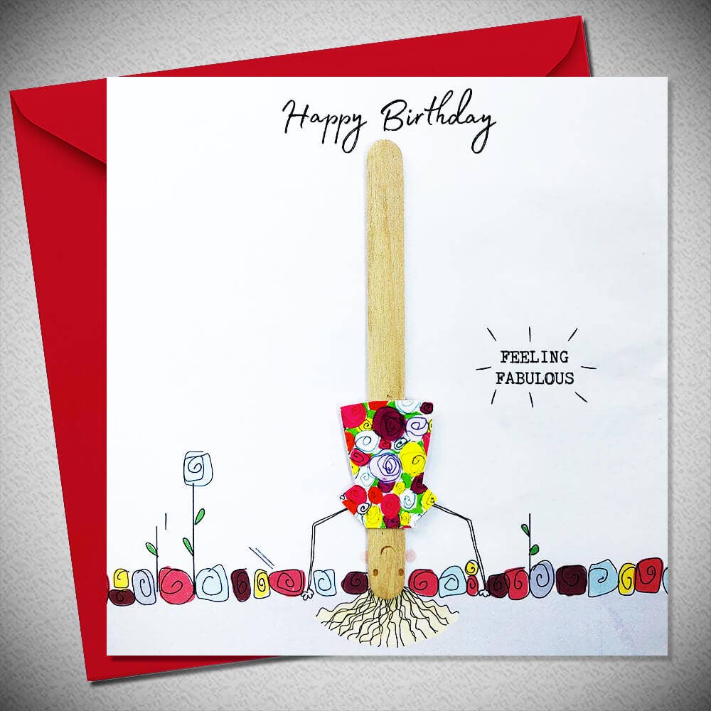 Bexy Boo Greeting Card - "Happy Birthday - Feeling Fabulous"