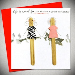 Bexy Boo Greeting Card - "FABULOUS FRIENDS"