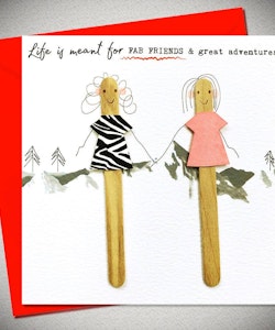 Bexy Boo Greeting Card - "FABULOUS FRIENDS"