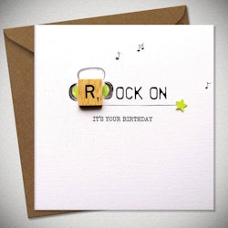 Bexy Boo Greeting Card - "ROCK ON"