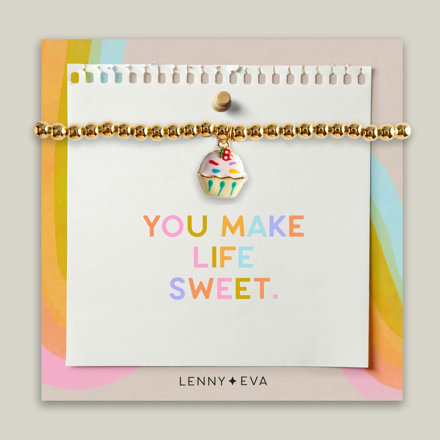 Lenny&Eva Bracelet - Friendship Bracelet - CUPCAKE Gold