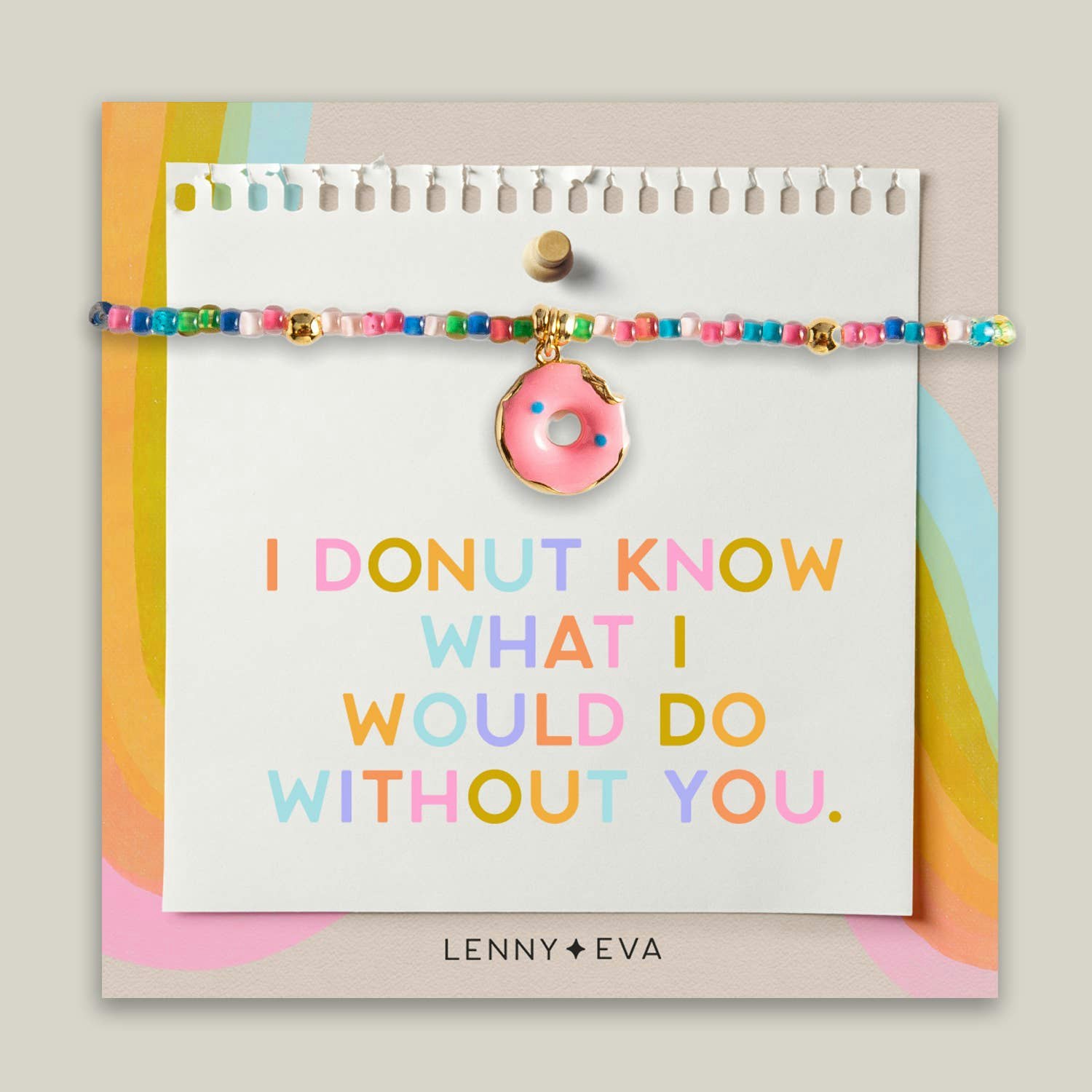 Lenny&Eva Bracelet - Friendship Bracelet - DONUT Rainbow