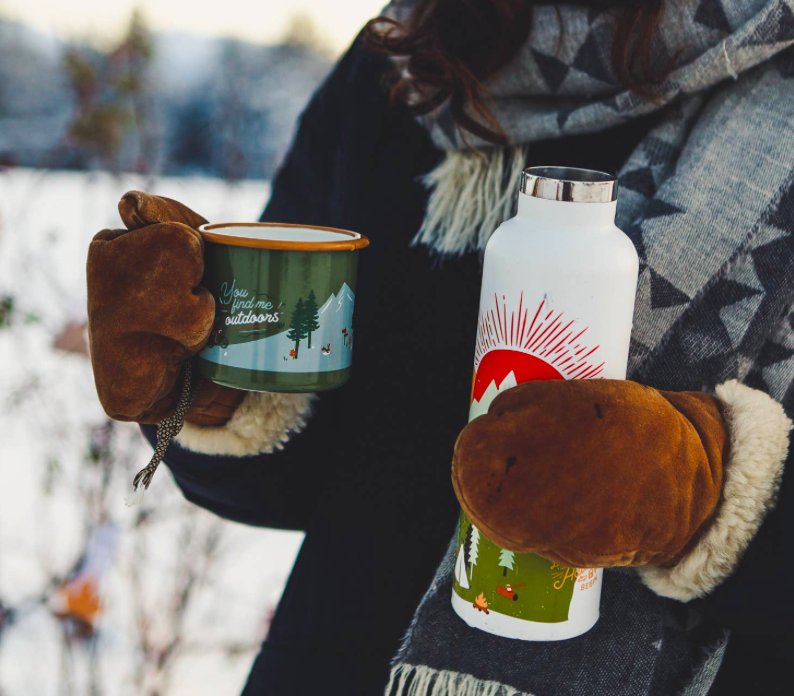 Roadtyping - Enamel mug - Outdoor