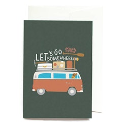 Roadtyping - Let's go somewhere greeting card