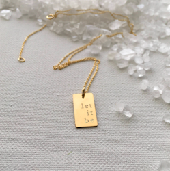 One Life Jewellery . "Let it Be" Gold Necklace