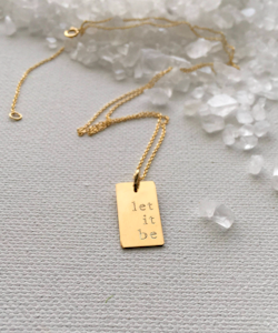 One Life Jewellery . "Let it Be" Gold Necklace