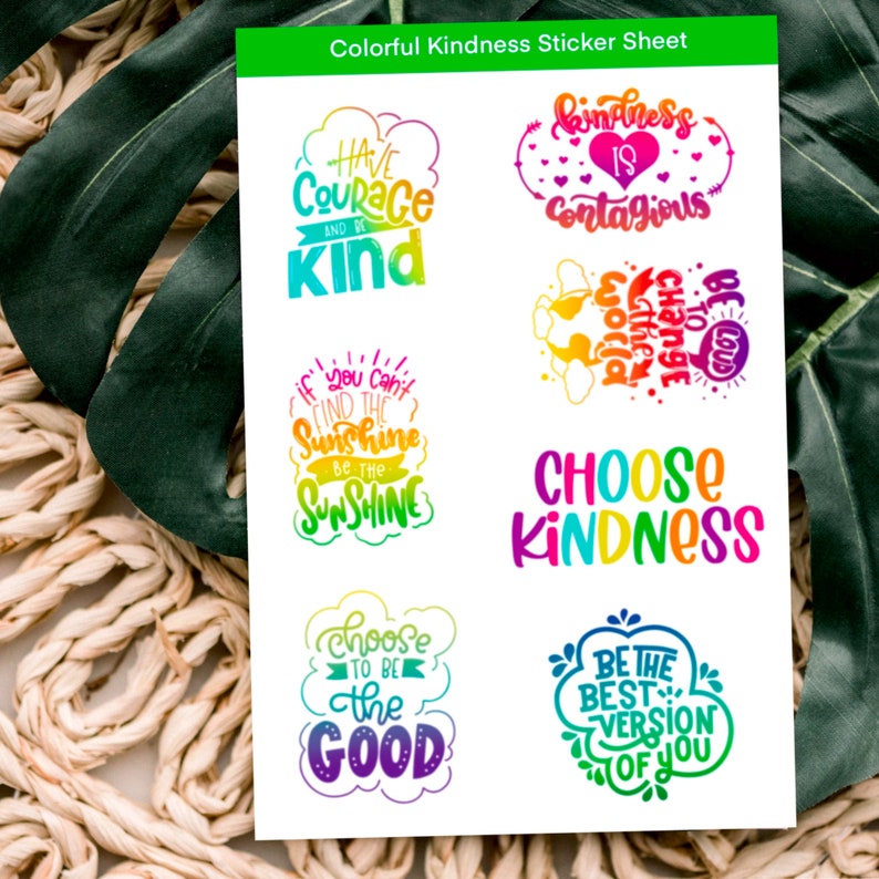 Savannah + James - 4pk Kindness Sticker Sheet
