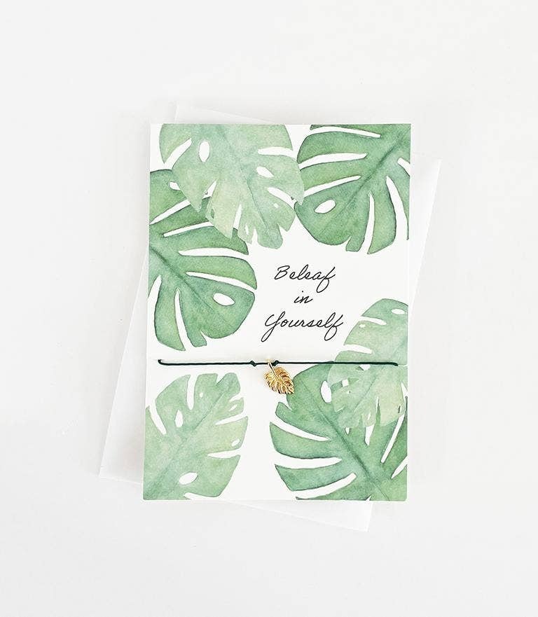 by Vivi: Bracelet Card - Beleaf in yourself