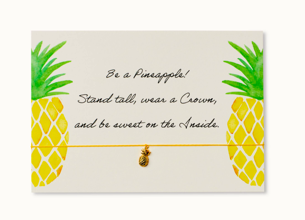By Vivi: Bracelet Card - Be a Pineapple