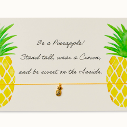 By Vivi: Bracelet Card - Be a Pineapple