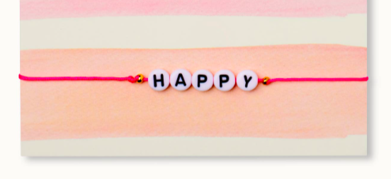 By Vivi: Bracelet Card - You make Me Happy