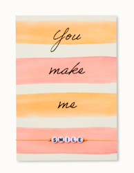 By Vivi: Bracelet Card - You make me Smile