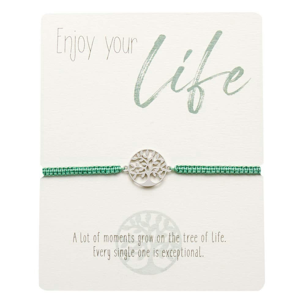 Crystals HCA Jewellery -  Enjoy Bracelet - Tree of Life Green