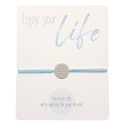 Crystals HCA Jewellery -  Enjoy Bracelet - Flower of Life- Blue