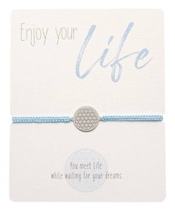 Crystals HCA Jewellery -  Enjoy Bracelet - Flower of Life- Blue