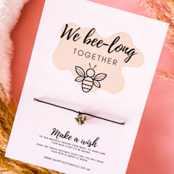 Happy Gifting Co - Wish Bracelet - We Bee-Long together