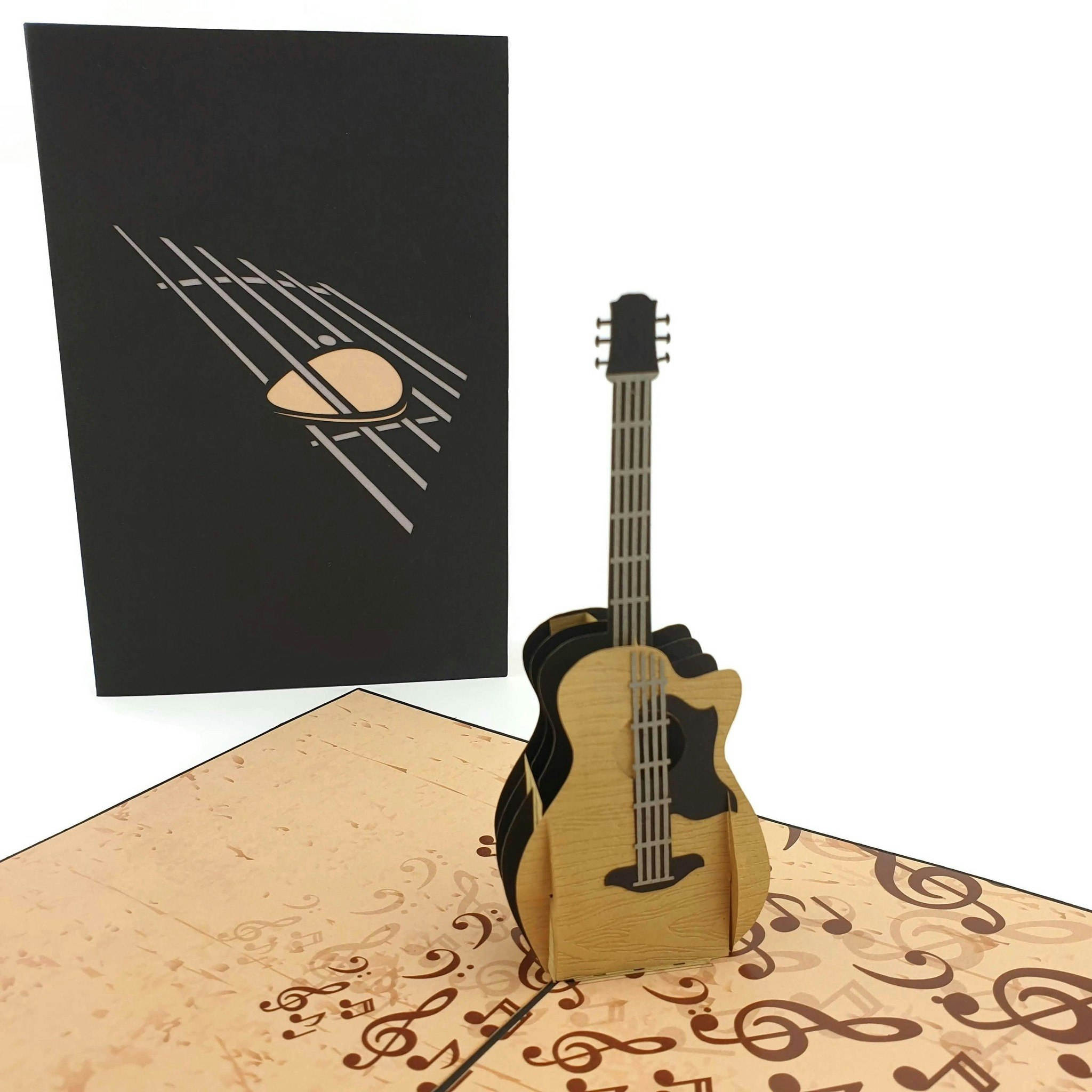 Color Pop Cards - 3D Gitar