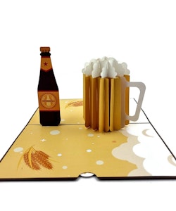 Color Pop Cards - 3D Beer & Cheers