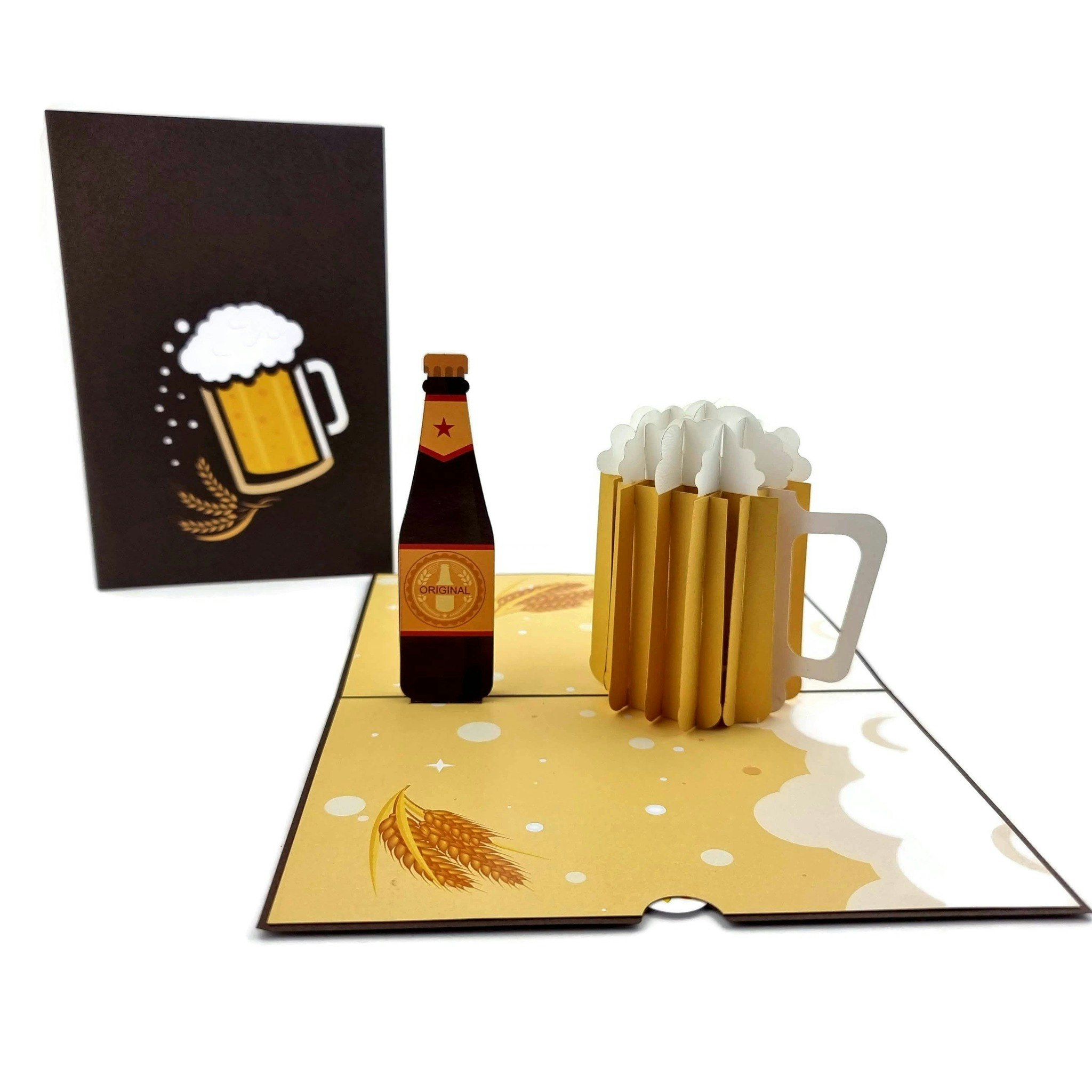 Color Pop Cards - 3D Beer & Cheers