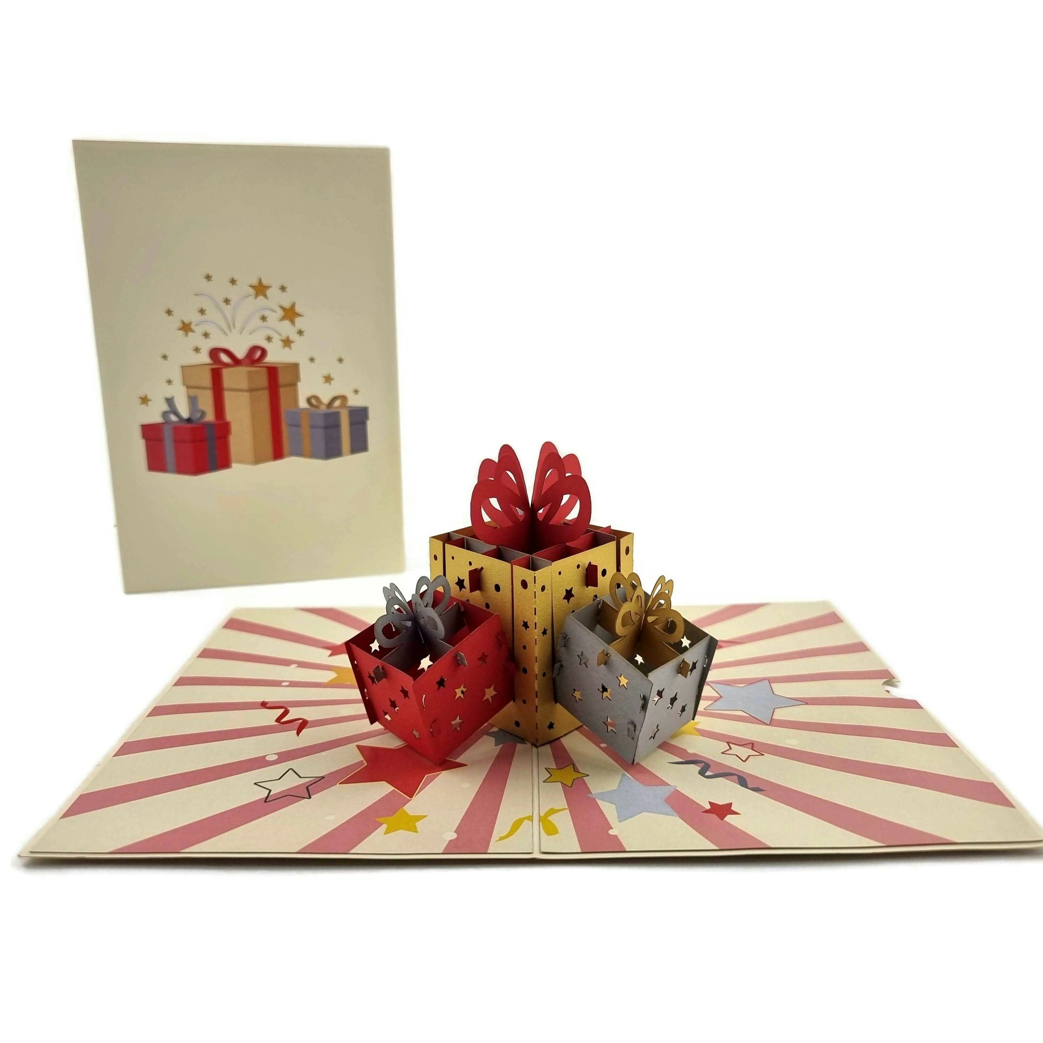 Color Pop Cards - 3D Birthday Present