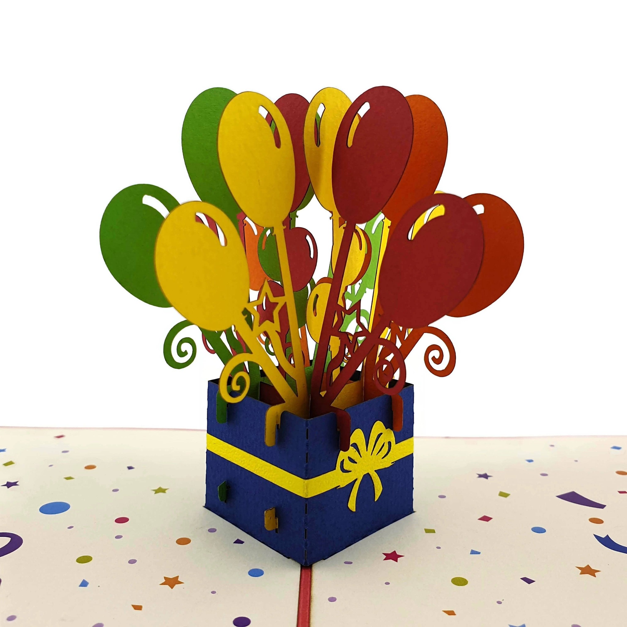 Color Pop Cards - 3D Birthday Balloons