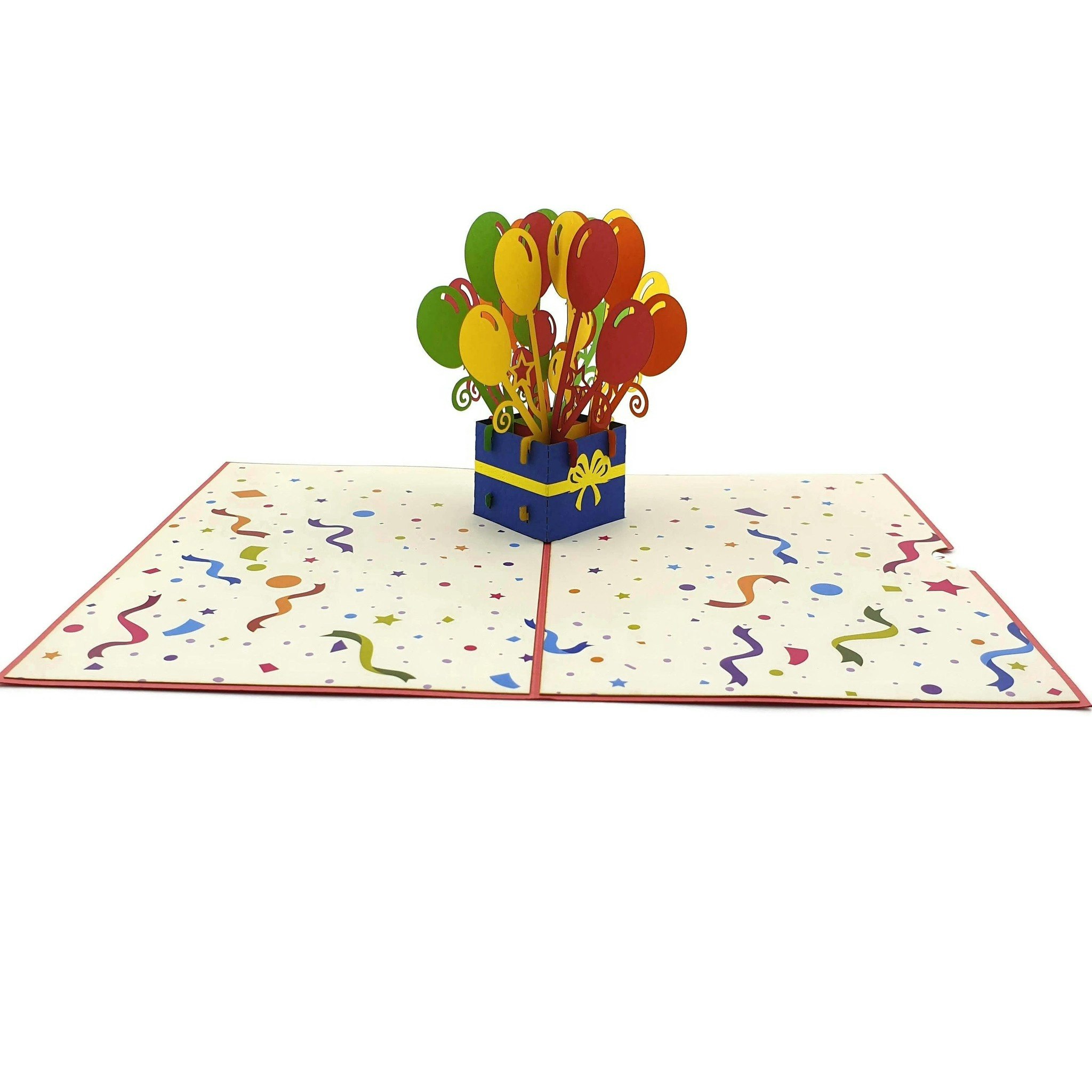 Color Pop Cards - 3D Birthday Balloons