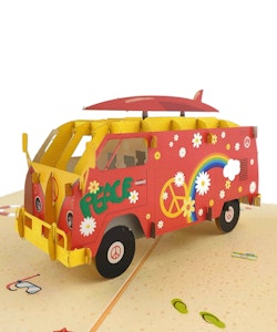 Color Pop Cards - Hippi Combi Van
