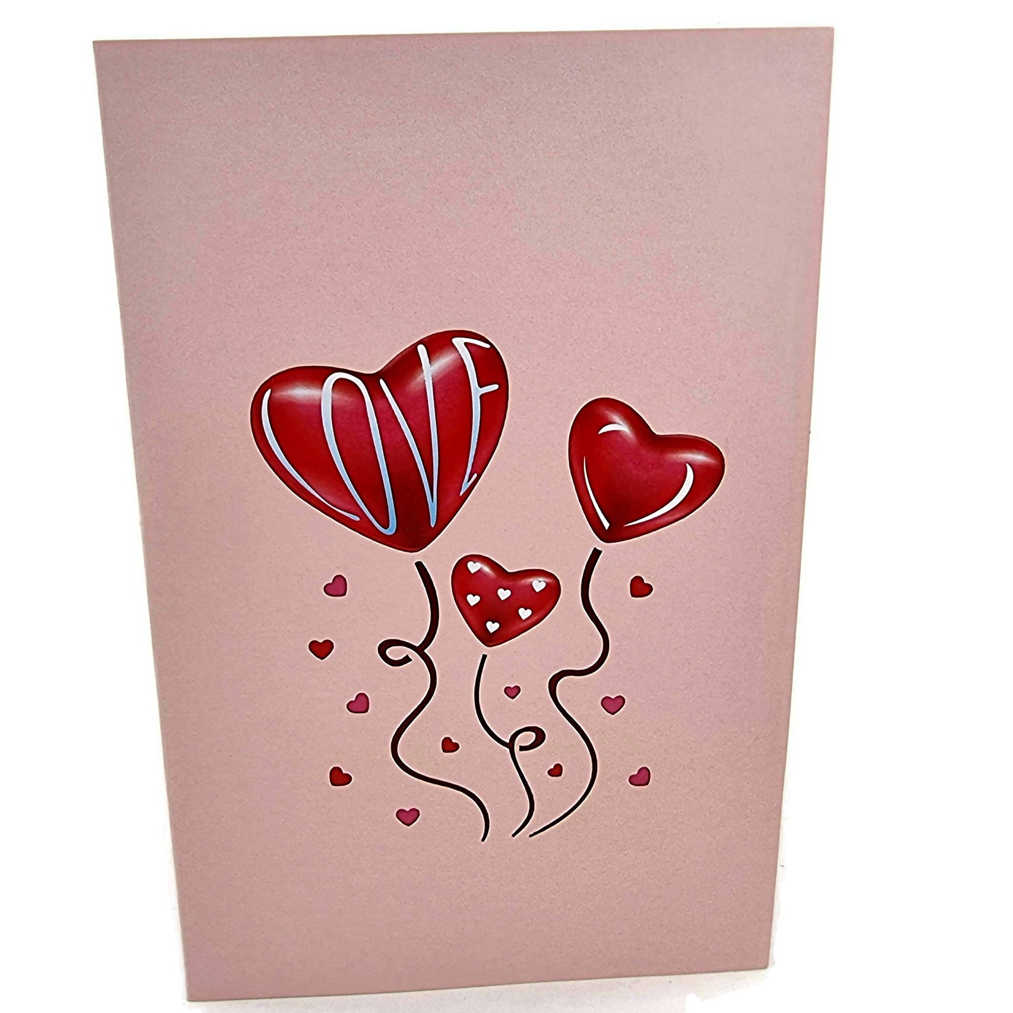 Color Pop Cards - Heart Balloons