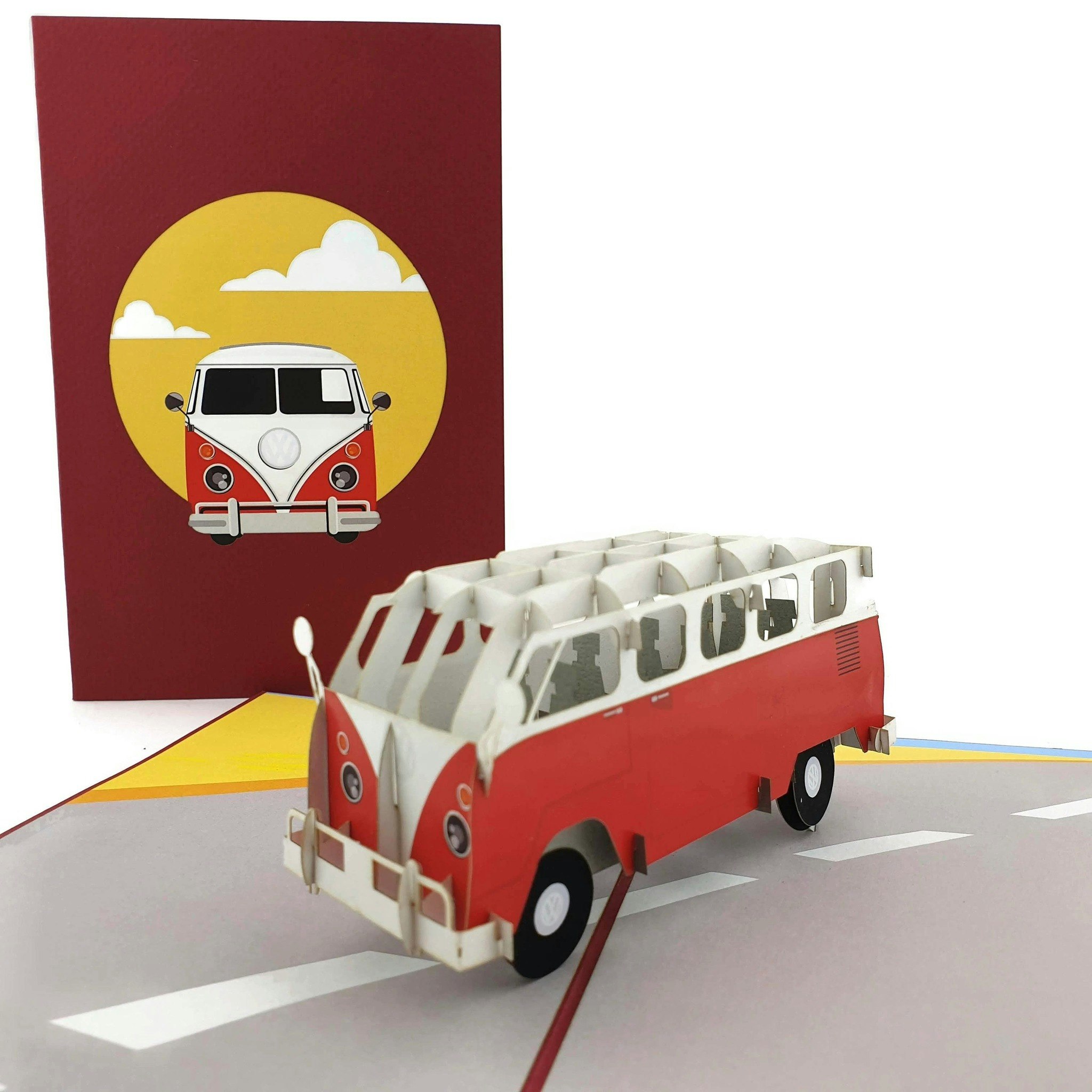 Color Pop Cards - Retro Combi Van