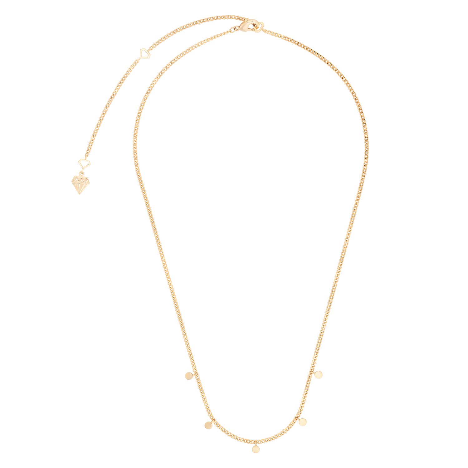 Wanderlust + Co - Belle Gold Curb Chain Necklace