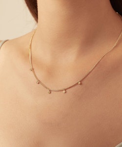 Wanderlust + Co - Belle Gold Curb Chain Necklace