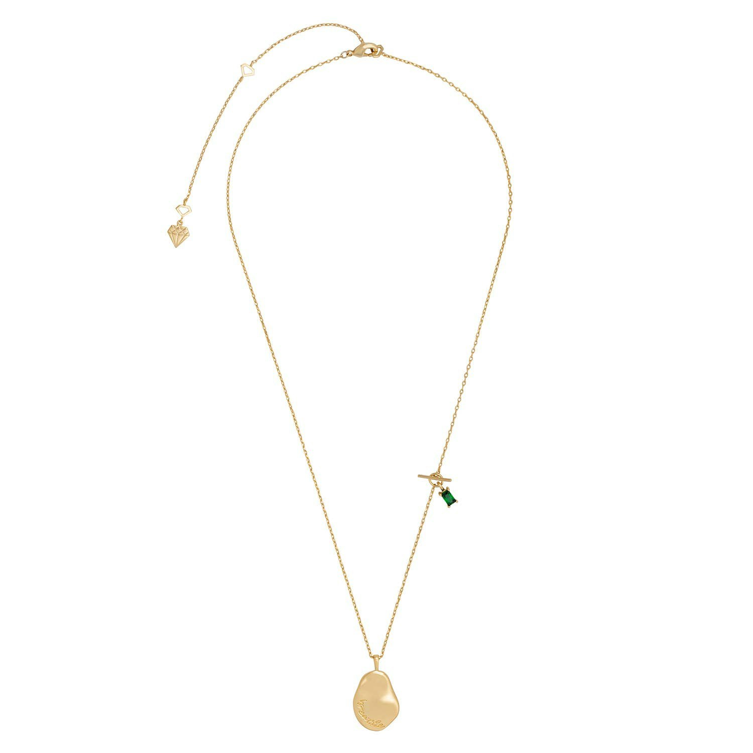 Wanderlust + Co - Breathe Gold Mantra Necklace