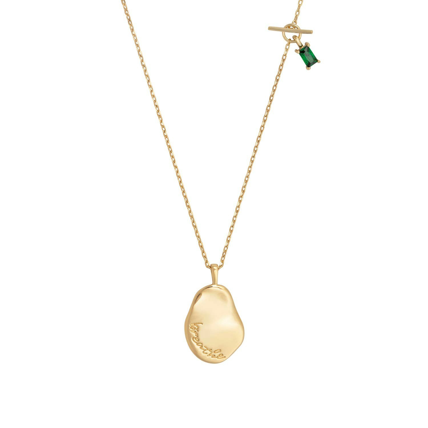 Wanderlust + Co - Breathe Gold Mantra Necklace