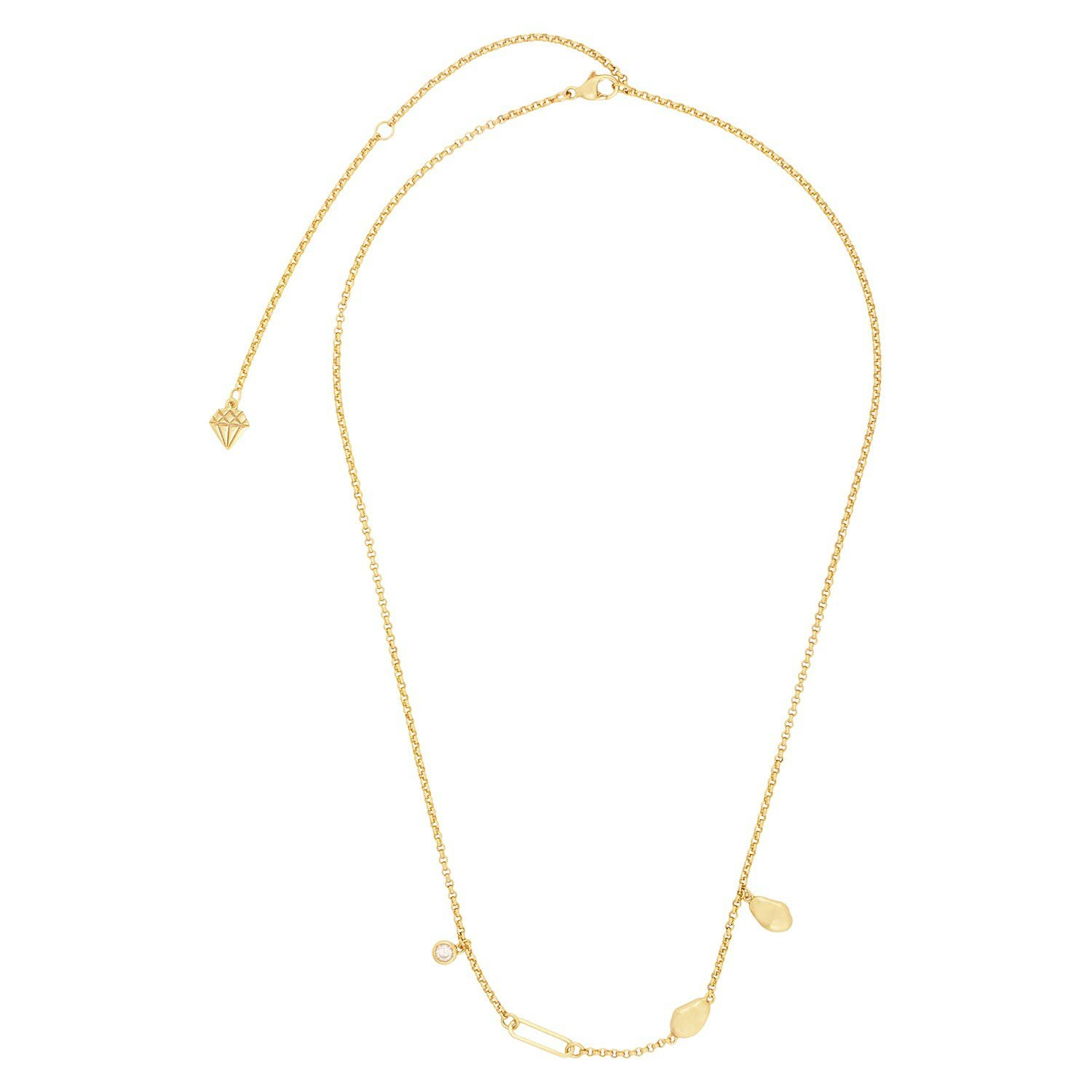 Wanderlust + Co - Flow Gold Drop Necklace