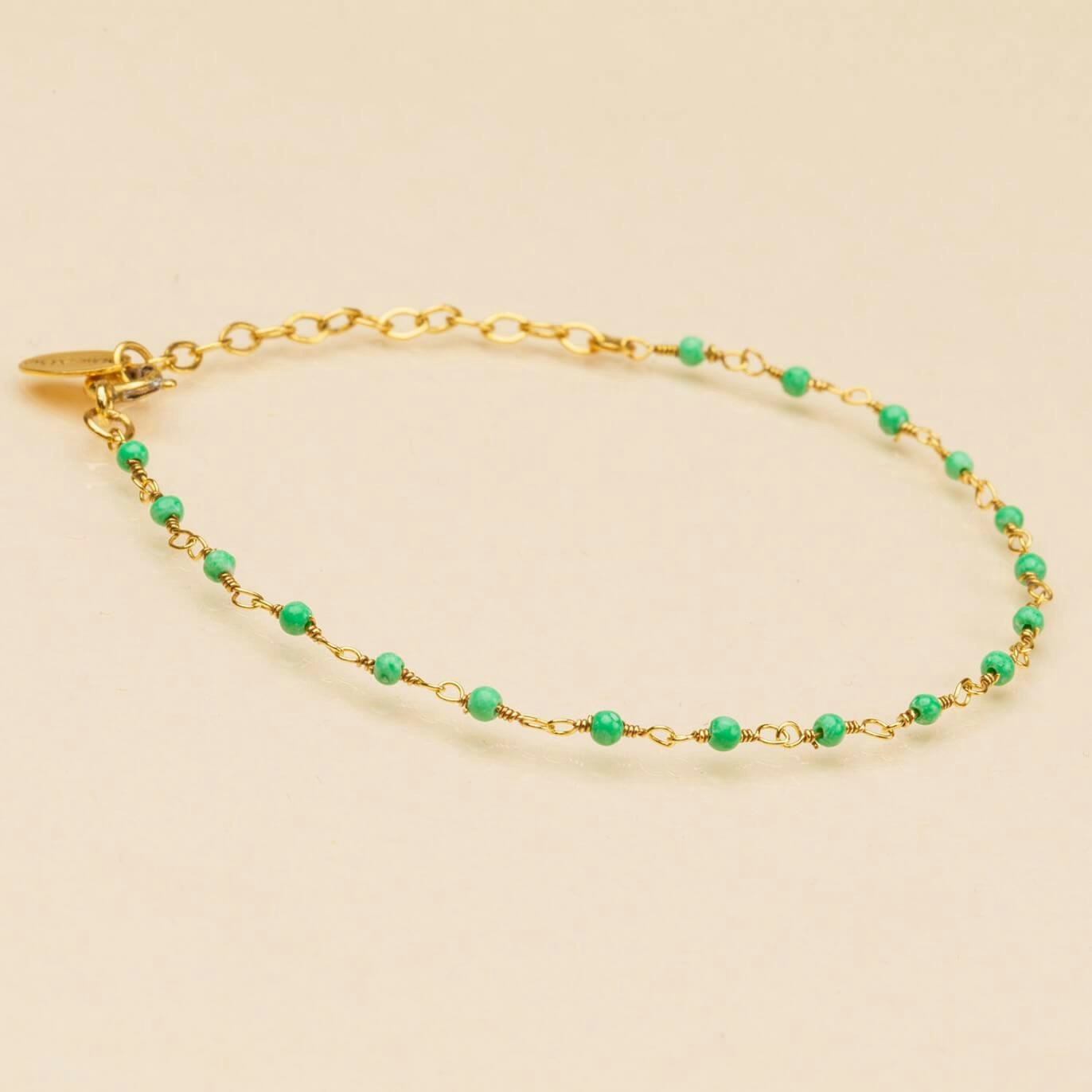 Une a Une - Indian Green Chrysoprase Bracelet