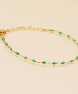Une a Une - Indian Green Chrysoprase Bracelet