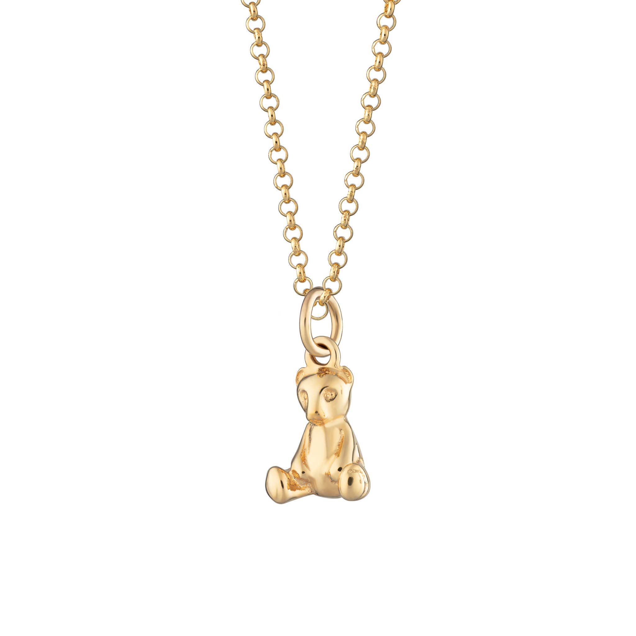 Lily Charmed - Teddy Bear  Gold Necklace