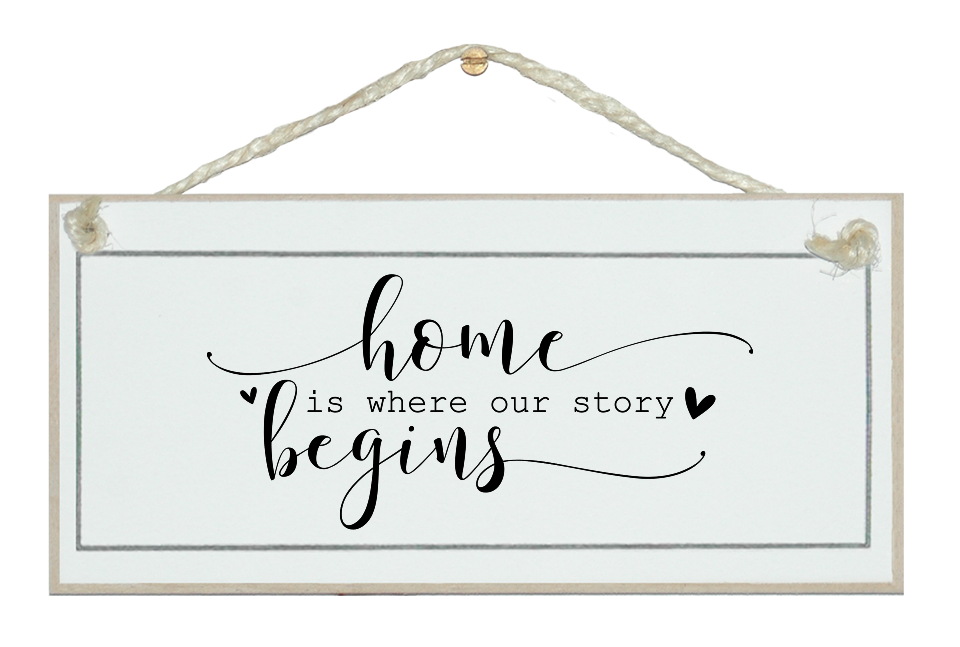 Crafty Clara Wooden Sign - "Home is.. "