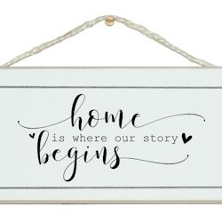 Crafty Clara Wooden Sign - "Home is.. "