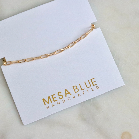 Mesa Blue - Paper Clip Bracelet
