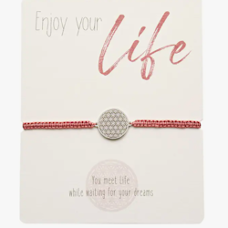 Crystals HCA Jewellery -  Enjoy Bracelet - Flower of Life - Pink