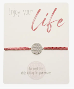 Crystals HCA Jewellery -  Enjoy Bracelet - Flower of Life - Pink