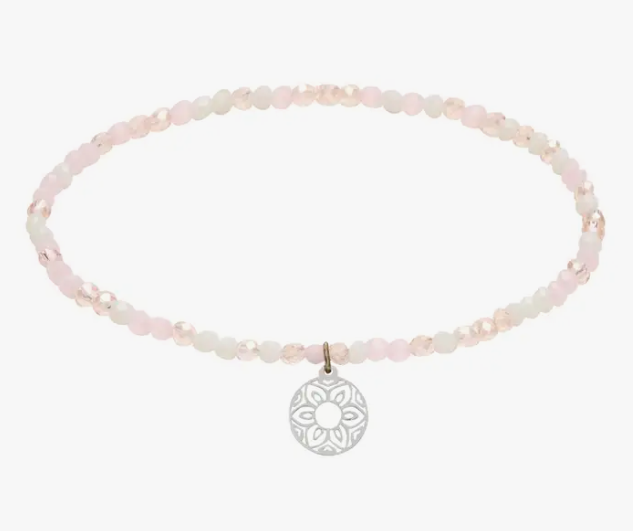 Crystals HCA Jewellery -  "We all need a bit of glitter" Bracelet - Mandala of Love - Pink