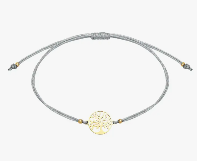 Crystals HCA Jewellery -  "Be Happy Bracelet" - Goldplated  Tree of Life